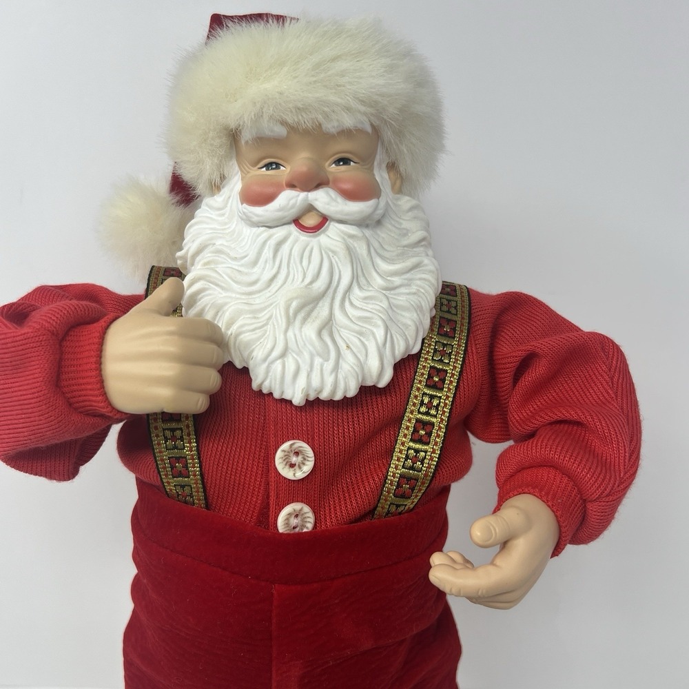Jingle Bell Rock Santa Claus Animated Dancing Musical 1998 First Edition Plush - Picture 2 of 16